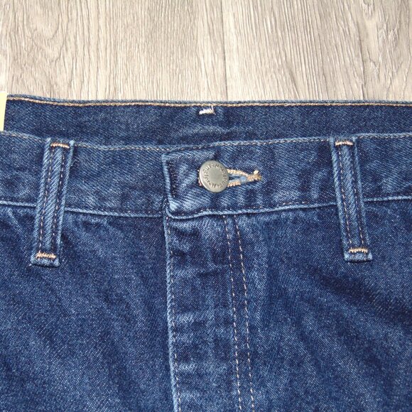 Wrangler Mens Jeans Premium Denim Pant Size 46X30 5 Star Relaxed Fit Cotton Blue - Picture 8 of 14